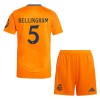 Maglia ufficiale Real Madrid Bellingham 5 Trasferta 2024-25 per Bambino